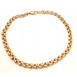 Złota bransoletka Garibaldi PR.585 W:6,20gr Dł.21,5cm InterSKLEP