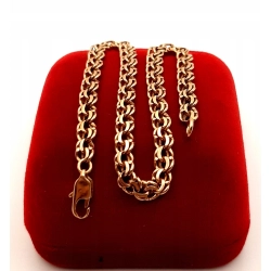 Złota bransoletka Garibaldi PR.585 W:6,20gr Dł.21,5cm InterSKLEP