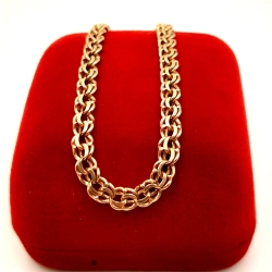 Złota bransoletka Garibaldi PR.585 W:6,20gr Dł.21,5cm InterSKLEP