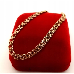 Złota bransoletka Garibaldi PR.585 W:6,20gr Dł.21,5cm InterSKLEP