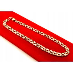 Złota bransoletka Garibaldi PR.585 W:6,20gr Dł.21,5cm InterSKLEP