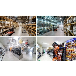 Kinkiet ogrodowy Italux biały zintegrowane źródło LED 6 W