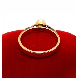 Złoty pierścionek z Perłą PR.585 W:2,87gr R.15 InterSKLEP