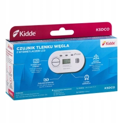 Czujnik czadu Tlenku węgla Detektor CO Bezprzewodowy Kidde K5DCO LCD 10 lat