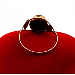 Złoty pierścionek z Piaskiem pustyni PR.585 W:1,61gr R.18 Intersklep