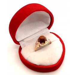 Złoty pierścionek z Piaskiem pustyni PR.585 W:1,61gr R.18 Intersklep