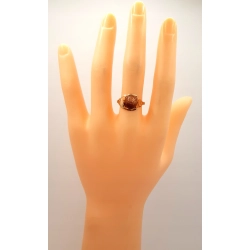 Złoty pierścionek z Piaskiem pustyni PR.585 W:1,61gr R.18 Intersklep