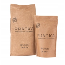 Kawa ziarnista Arabica 100% Praska Kawy Palarnia Praska Czarna 1000 g.