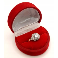 Złoty pierścionek z Cyrkoniami PR.585 W:2.85gr R.12 InterSKLEP