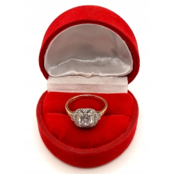 Złoty pierścionek z Cyrkoniami PR.585 W:2.85gr R.12 InterSKLEP