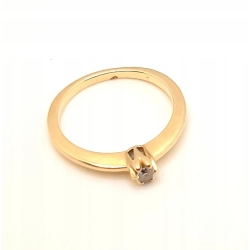 Złoty pierścionek z Cyrkonią PR.585 W:2,20gr R.12 InterSKLEP