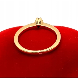 Złoty pierścionek z Cyrkonią PR.585 W:2,20gr R.12 InterSKLEP