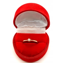 Złoty pierścionek z Cyrkonią PR.585 W:2,20gr R.12 InterSKLEP