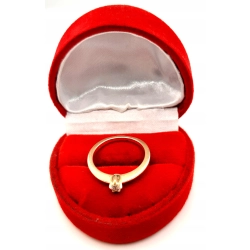 Złoty pierścionek z Cyrkonią PR.585 W:2,20gr R.12 InterSKLEP