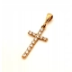 Złota zawieszka Krzyż z cyrkoniami PR.333 W:0,80gr InterSKLEP