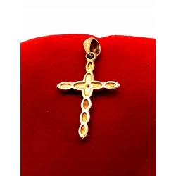 Złota zawieszka Krzyżyk zdobiony APART PR.375 W:0,70gr InterSKLEP