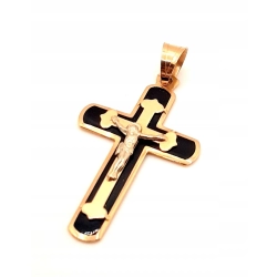 Złota zawieszka Krzyż z Chrystusem PR.585 W:2,60gr InterSKLEP