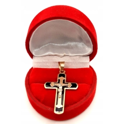 Złota zawieszka Krzyż z Chrystusem PR.585 W:2,60gr InterSKLEP