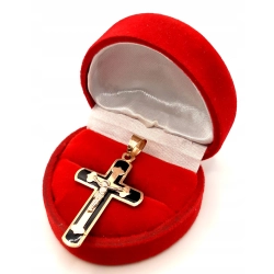 Złota zawieszka Krzyż z Chrystusem PR.585 W:2,60gr InterSKLEP