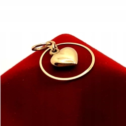 Złota zawieszka Serce PR.585 W:0,57gr InterSKLEP