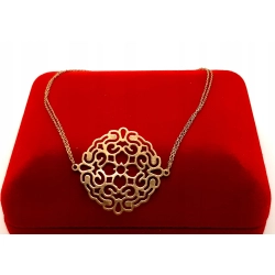 Złota bransoletka Ażurowa rozeta PR.375 W:1,18gr Dł.20-21cm InterSKLEP