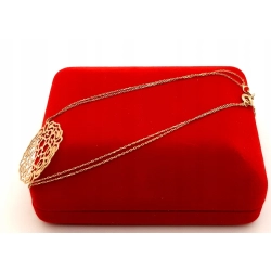 Złota bransoletka Ażurowa rozeta PR.375 W:1,18gr Dł.20-21cm InterSKLEP