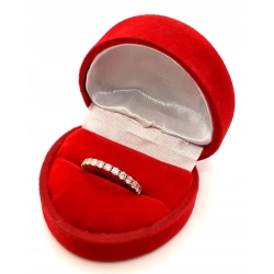 Złota obrączka z Cyrkoniami PR.585 W:1,66gr R.10 InterSKLEP