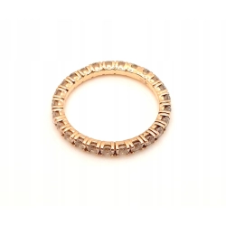 Złota obrączka z Cyrkoniami PR.585 W:1,66gr R.10 InterSKLEP
