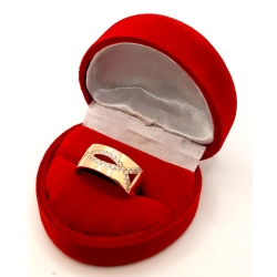 Złoty pierścionek z Cyrkoniami PR.583 W:2,56gr R.15 InterSKLEP