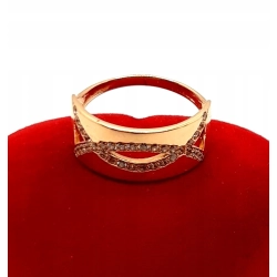 Złoty pierścionek z Cyrkoniami PR.583 W:2,56gr R.15 InterSKLEP