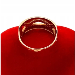 Złoty pierścionek z Cyrkoniami PR.583 W:2,56gr R.15 InterSKLEP