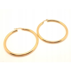 Złote kolczyki Koła duże PR.585 W:3,62gr InterSKLEP