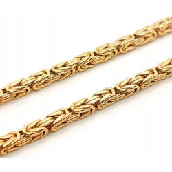 Złoty łańcuszek Królewski Pr.585 W:25,36gr Dł:62,5cm Szer.5mm