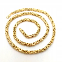 Złoty łańcuszek Królewski Pr.585 W:25,36gr Dł:62,5cm Szer.5mm