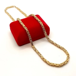 Złoty łańcuszek Królewski Pr.585 W:25,36gr Dł:62,5cm Szer.5mm