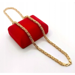 Złoty łańcuszek Królewski Pr.585 W:25,36gr Dł:62,5cm Szer.5mm