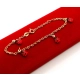 Złota bransoletka dziecieca z biedronkami Pr.585 W:1,47gr Dł:14-16cm