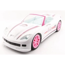 BARBIE Zdalnie sterowany biały kabriolet, pojazd