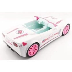 BARBIE Zdalnie sterowany biały kabriolet, pojazd