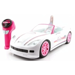 BARBIE Zdalnie sterowany biały kabriolet, pojazd