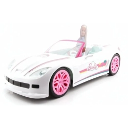 BARBIE Zdalnie sterowany biały kabriolet, pojazd