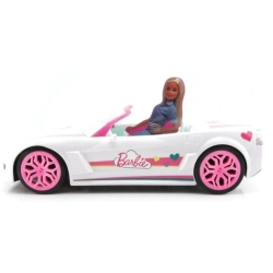 BARBIE Zdalnie sterowany biały kabriolet, pojazd