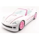 BARBIE Zdalnie sterowany biały kabriolet, pojazd