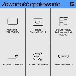 Monitor biznesowy HP E27 G5 27