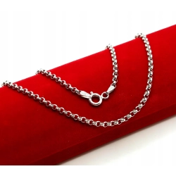 Srebrny łańcuszek Rolo Pr.925 W:7,67gr Dł:60cm NOWY 5