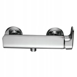 Bateria prysznicowa dwuuchwytowa ścienna SENSEA Remix srebrny InterSKLEP