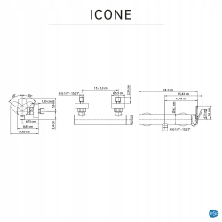 Bateria prysznicowa chrom Icone Sensea InterSKLEP 8963