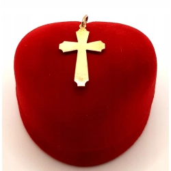 Złota zawieszka Krzyżyk PR.585 W:1,76gr InterSKLEP