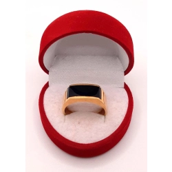 Złoty Sygnet z onyksem PR.750 W:7,40gr R.24 InterSKLEP