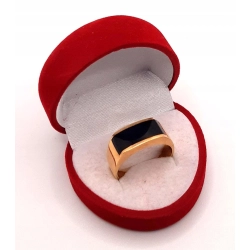 Złoty Sygnet z onyksem PR.750 W:7,40gr R.24 InterSKLEP